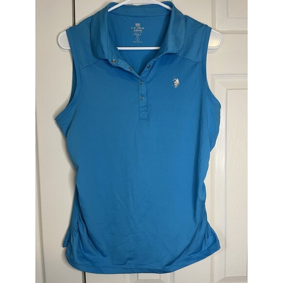 U.S. Polo Assn Active Blue Tank Top Women Large - Picture 1 of 6